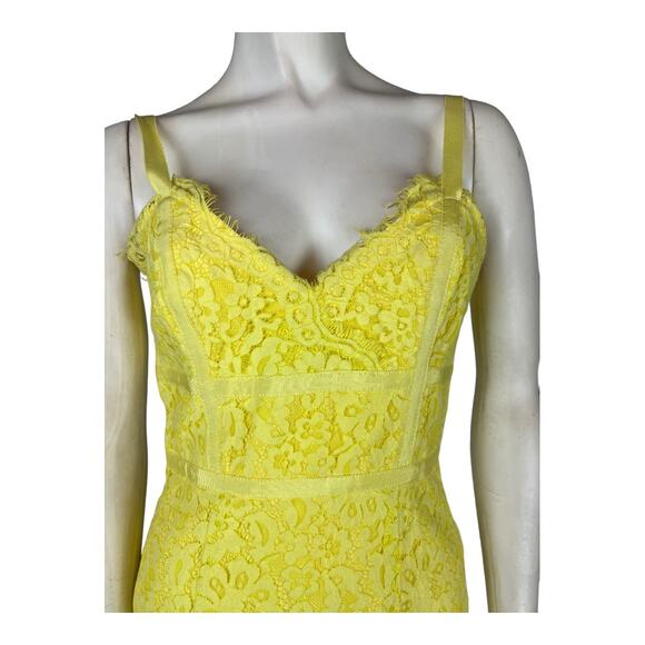 Sweet Blossom Yellow Lace Midi Dress Lulus Lulu's Small Bodycon - Picture 5 of 11